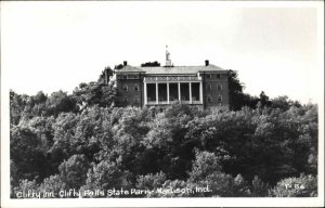 Madison Indiana IN Clifty Inn Falls State Park Real Photo Vintage Postcard