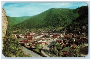 Wallace Idaho ID Postcard Aerial View Of Residence Section Steep Hillside c1960s