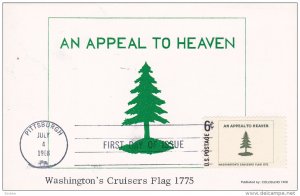 USA : Washington's Cruisers Flag & Stamp , 1968