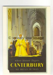 ad2989 - BR - Canterbury, Interior of Cathedral & Royal Scene   - Postcard