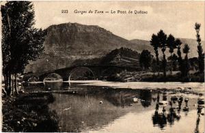 CPA QUEZAC - Le Pont de QUEZAC - Gorges du Tarn (638120)