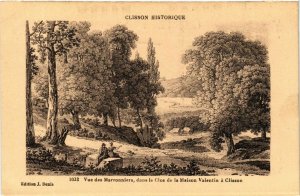 CPA CLISSON Historique - Vue des Marronniers dans le Clos de la Maison (587501)