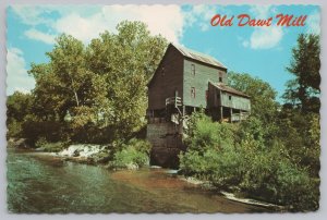 State View~Old Dawt Mill Southern Missouri Ozarks~Continental Postcard