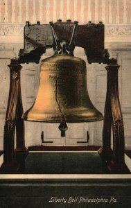 Vintage Postcard Liberty Bell Historical Landmark Philadelphia Pennsylvania PA