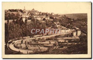 Old Postcard Avallon view OPrise Of Morlande