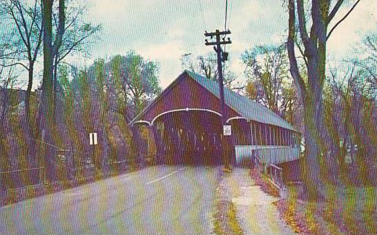 Covered Bridge One Of The Five Old Covered Bridges In Lyndon Vermont