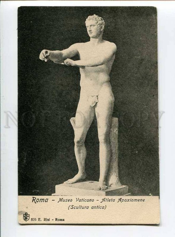 3036155 NUDE Young Man Athlete. Player. Vintage photo