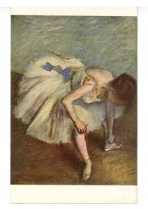 Dancer Tying Her Sandal   Artist: H.G.E. Degas