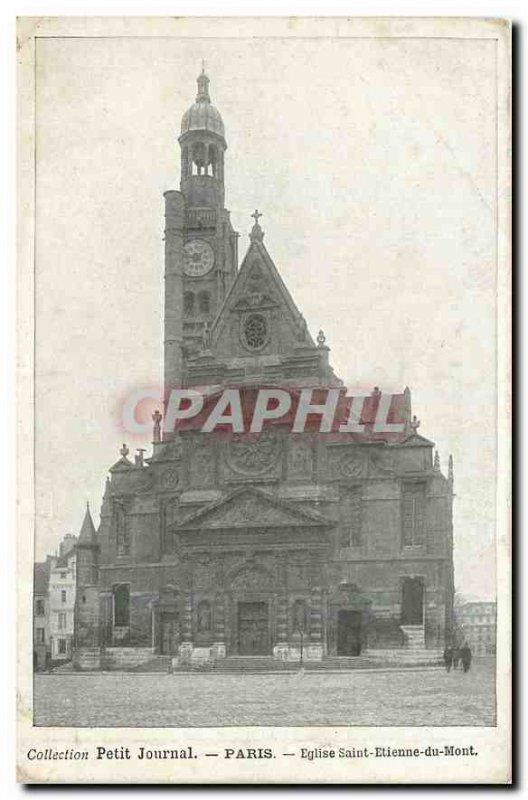 Postcard Old Diary Paris Eglise Saint Etienne du Mont