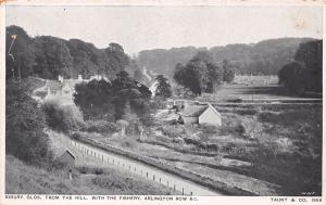 BIBERY GLOS UK FROM THE HILL~THE FISHERY~ARLINGTON ROW & C.~ TAUNT & CO POSTCARD