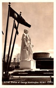 New York World's Fair 1939 Statue Of George Washington 1939 Real Photo