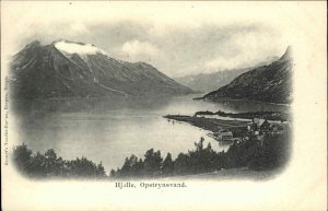 Hjelle Norway Norway Birdseye View c1900 Postcard