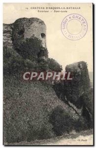 Old Postcard Chateau D & # 39Arques Battle Exterior Drawbridge