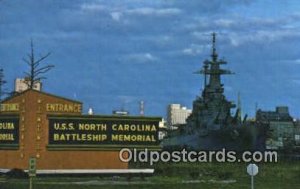 USS North Carolina BattleShip Wilmington Military Battleship Unused 