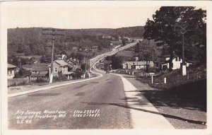 Maryland Frostburg Big Savage Mountain Street Scene Real Photo RPPC