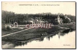 Old Postcard Chartrettes The Ctos Barbot took Bridge