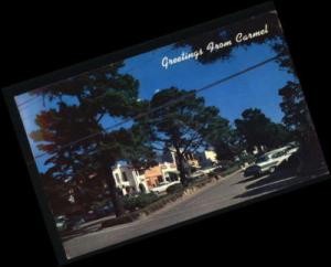 Postcard-Ocean Avenue View-Greetings..Carmel,California