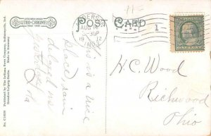 Anderson Indiana Big Four Depot Train Station Vintage Postcard AA9342