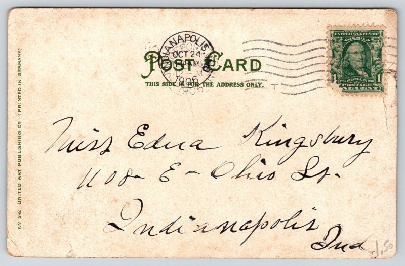 Bridgeport Connecticut~New Roller Lift Bridge~Station~River~Reflection~1906 PC