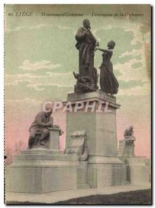 Postcard Ancient Monument Liege Gram Inventor Of The Dynamo