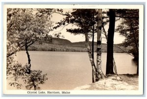 c1920's Crystal Lake Shore View Harrison Maine ME RPPC Photo Unposted Postcard