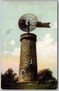 Guilford Connecticut 1909 Postcard Cranbrook Tower Wind Mill Windmill