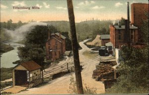 Tillsonburg Ontario Mills Train Station? c1910 Postcard