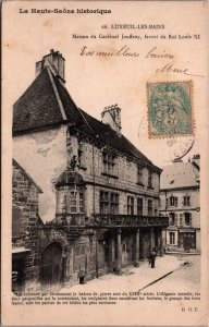 France La Haute Saone Historique Luxeuil-Les-Bains Vintage Postcard C174