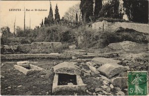 CPA SAINTES-Ruines St-Saloines (45463)