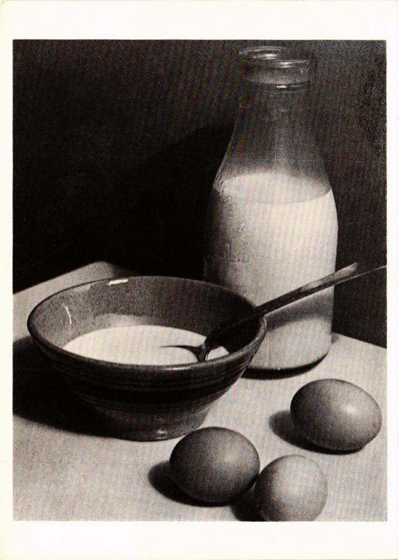 CPM PO4 Milk, Bowl, And Eggs 1921 PAUL OUTERBRIDGE, JR. (d1200)