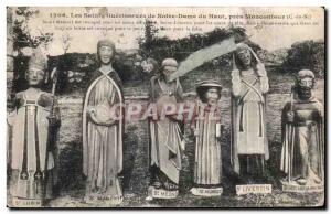 Old Postcard healing saints of Notre Dame du Haut Pres Moncontour