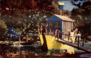 Oakland CA Children's Fairyland Noah's Ark c1950s Postcard