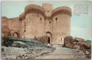 VINTAGE POSTCARD RUINS OF FORT SAINT ANDRE' AT VILLENEUVE-LES-AVIGNON c. 1910