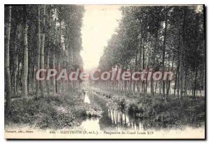 Old Postcard Perspective Maintenon Louis Du Canal