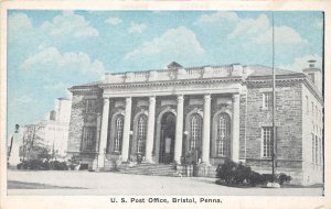 J59/ Bristol Pennsylvania Postcard c1910 U.S. Post Office 140