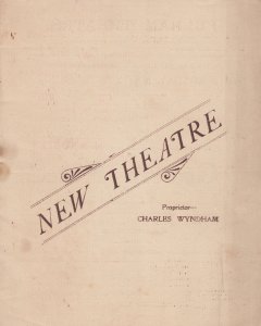 The Bride & Bridegroom Wedding Comedy Charles Wyndham Old Theatre Programme