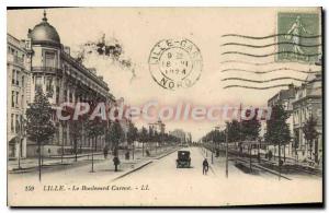Postcard Old Lille Boulevard Carnot