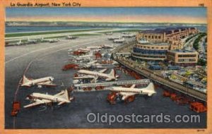 La Guardia New York City, NY USA Airport Unused crease right top corner