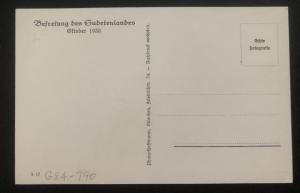 Mint Germany RPPC real picture Postcard Hitler at Sudetenland Lazne Fair