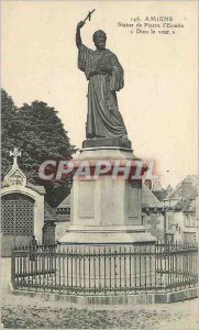 Old Postcard Amiens statue of Peter the Hermit God Wants