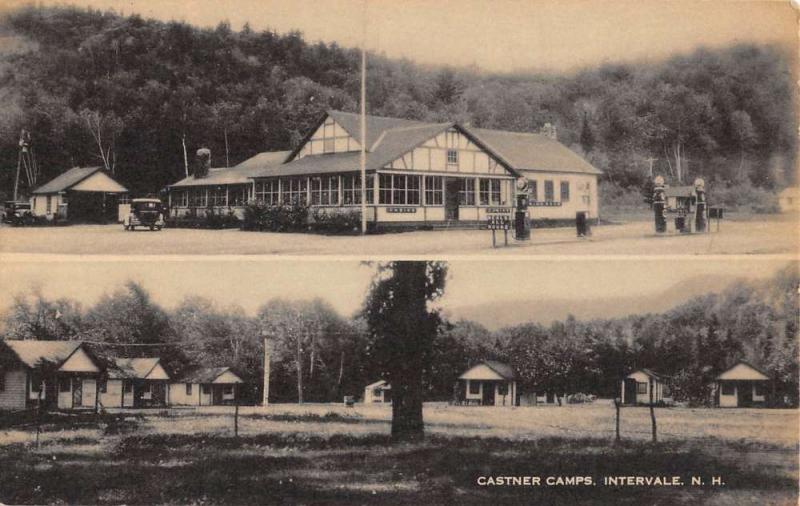 Intervale New Hampshire Castner Camps Multiview Antique Postcard K97081