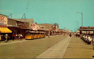New Jersey Atlantic City Boardwalk North Of Oak Avenue 1964