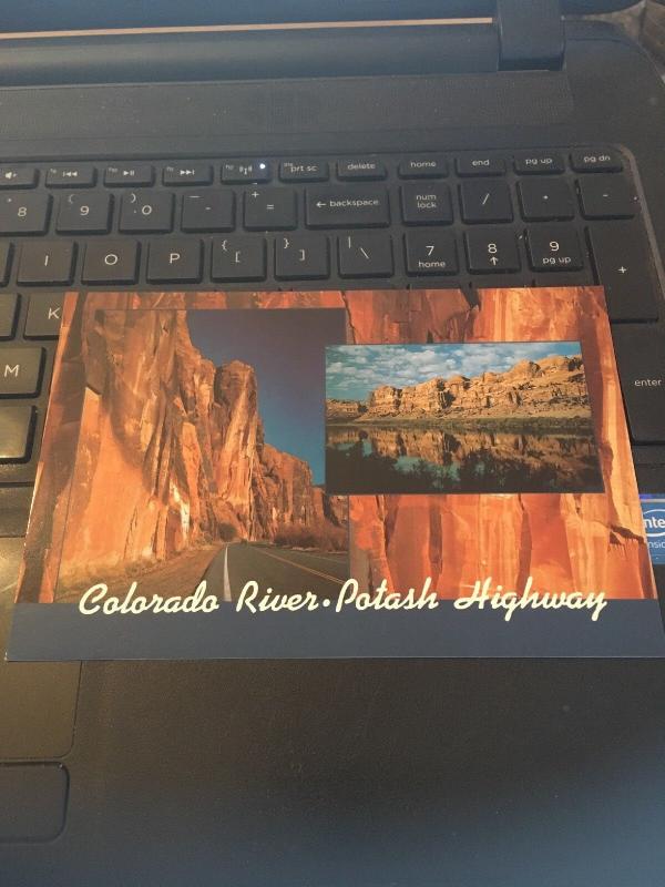 Vtg Postcard:Colorado RIver- Potash Highway,  Utah