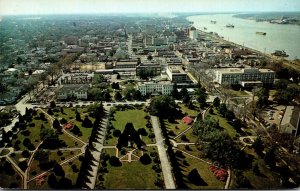 Louisiana Baton Rouge South View From State Capitol  1963