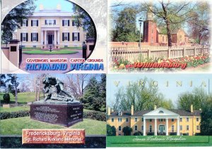 VIRGINIA: Lot of (4) Modern Picture Postcards -  Continental Size (4X6)
