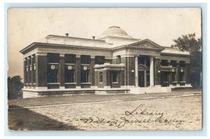 1910 Public Library Liberty Missouri MO RPPC Photo RPO Postcard 