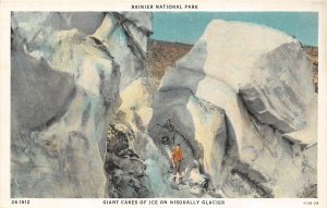 J25/ Rainier National Park Washington Postcard c1910 Giant Cakes Nisqually   21
