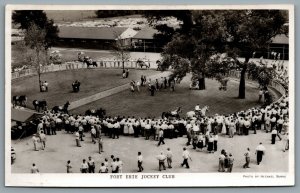 Postcard RPPC c1940s Fort Erie Ontario Fort Erie Jockey Club Horse Racing