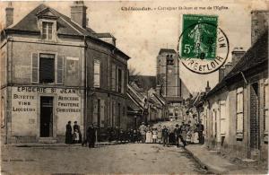 CPA CHATEAUDUN-Carrefour St-Jean et rue de l'Église (177644)