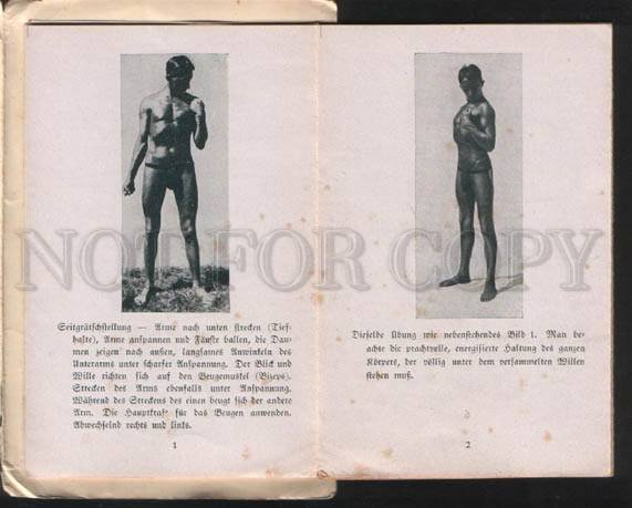 060359 GERMAN Semi-NUDE Athletes & gymnasts Vintage set 3